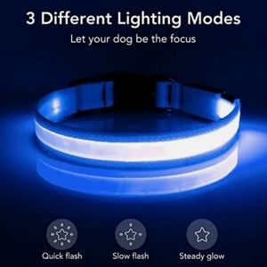 Vizpet Luminous Led Dog Collar Adjustable M